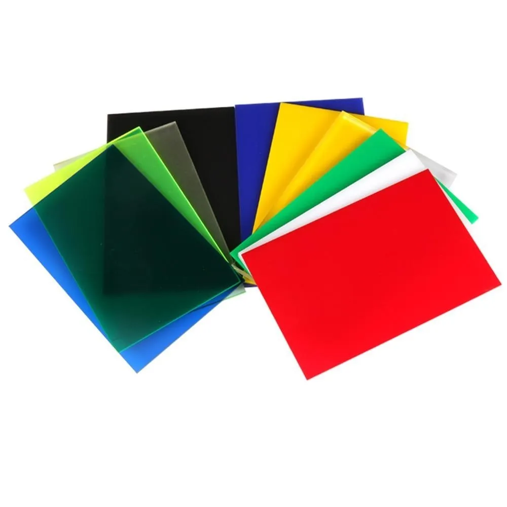 Glossy Acrylic Board Multicolor Translucent Plexiglass Plastic Sheet Organic Glass Polymethyl Methacrylate