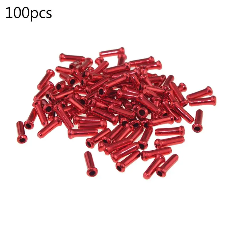 100pcs Brake Wire End MTB Road Bike Brake Cable End Tips Crimp