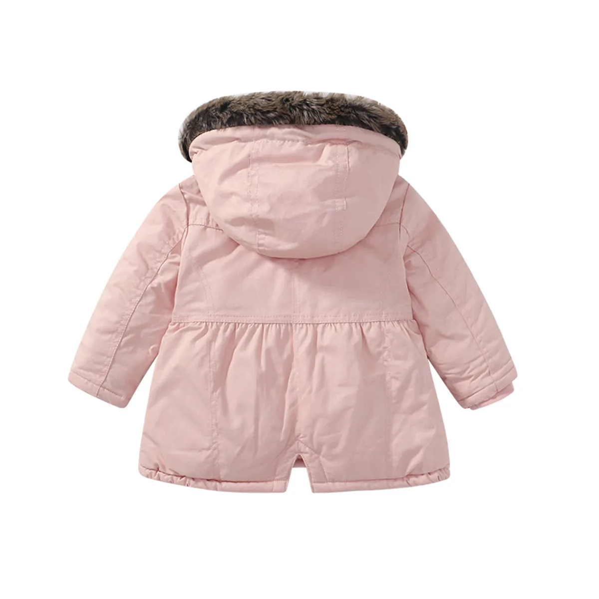 Children\'s Down Coat Winter Teenage Baby Girls Cotton-padded Parka & Coats Thicken Warm Fleece Jackets Toddler Kids Outerwear