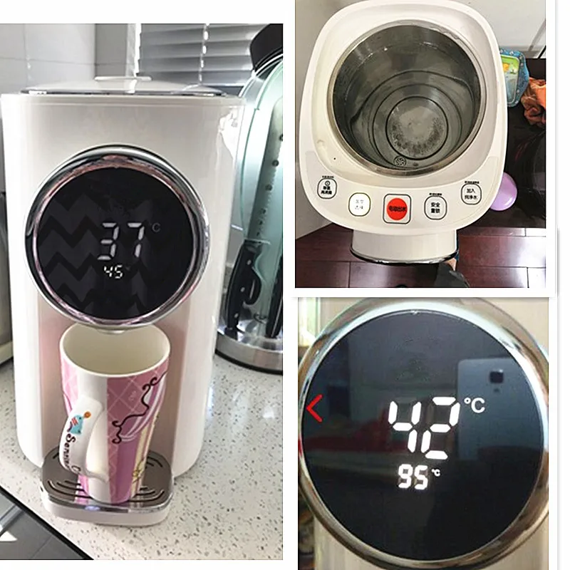 غلاية كهربائية أوتوماتيكية 220 فولت ، سعة 4 لتر ، داخلية ، من الفولاذ المقاوم للصدأ ، سهلة التشغيل ، الاتحاد الأوروبي/الاتحاد الأفريقي/المملكة المتحدة