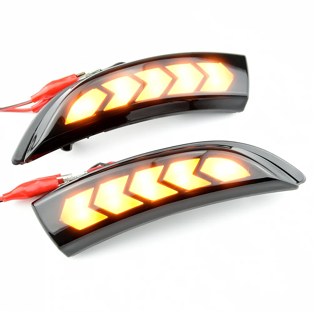 LED Dynamic Turn Signal Light Fit For Ford Fiesta MK6 VI /UK MK7 2008-17 B-Max 2012-2017 Flowing Water Blinker Flashing Light