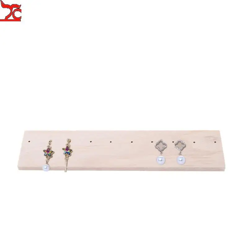 

Jewelry Storage Rack Solid Wood Earring Rack Home Accessories Counter Display Props Earrings Shelf Jewelry Display Stand