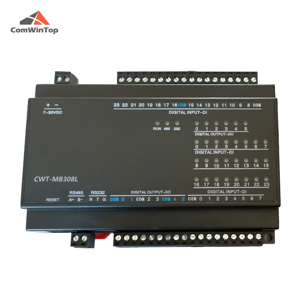 CWT-MB308L 24DI + 6DO RS485 RS232 Ethernet Modbus Controle Remoto