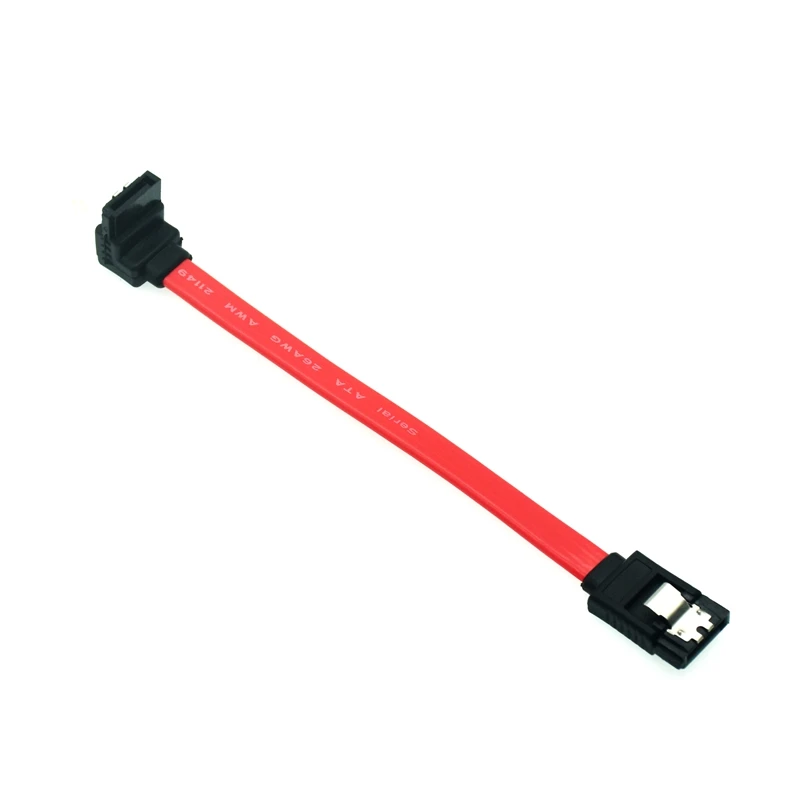 10CM Red Short SATA Cable Serial ATA SATA Line Cable DVD-ROM HDD SSD Data SATA Line 2.5 3.5 inch HDD SATA Serial ATA Cord Wire