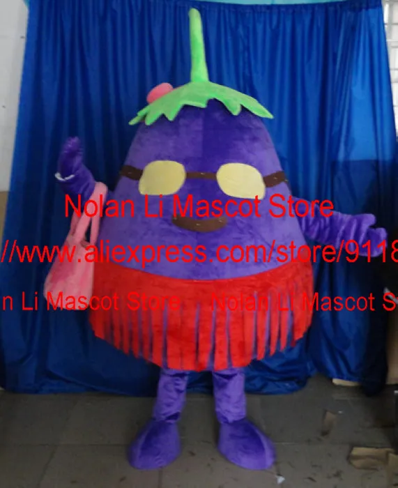 High Quality EVA Material Eggplant Mother Mascot Costume Crayons Cartoon Anime Birthday Party Masquerade Holiday Gift 933