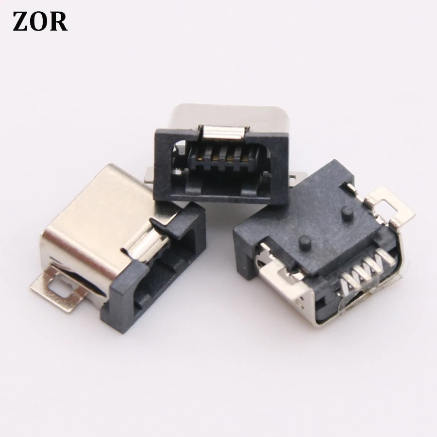 30pcs Micro USB 4pin 4-PIN Female Connector For mobile phone tablet pc Micro USB Jack Connector 4 pin Charging Socket repair