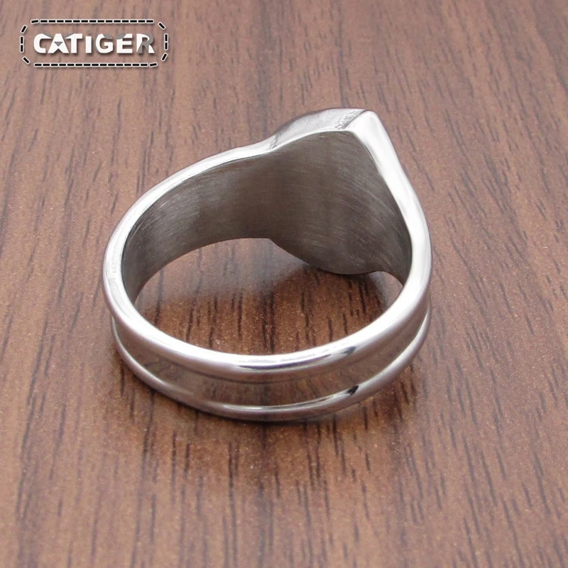 Punk 316L Stainless Steel Silver Color Biker Mechanic Wrench Screw Style Tools Ring Jewelry