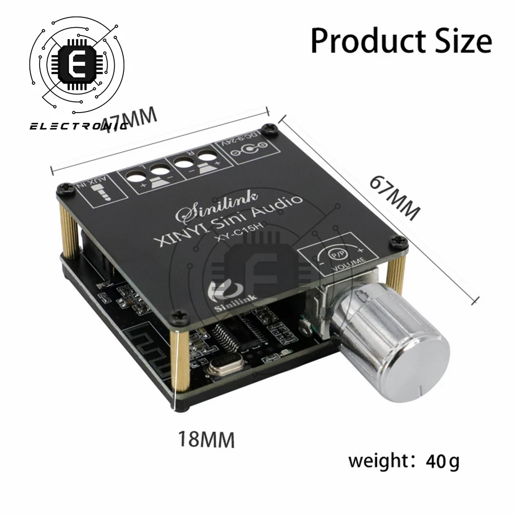 20WX2 modulo scheda amplificatore di potenza digitale Bluetooth Stereo sintonizzazione continua a 360 gradi a doppio canale, ampiamente usato, sicuro da usare