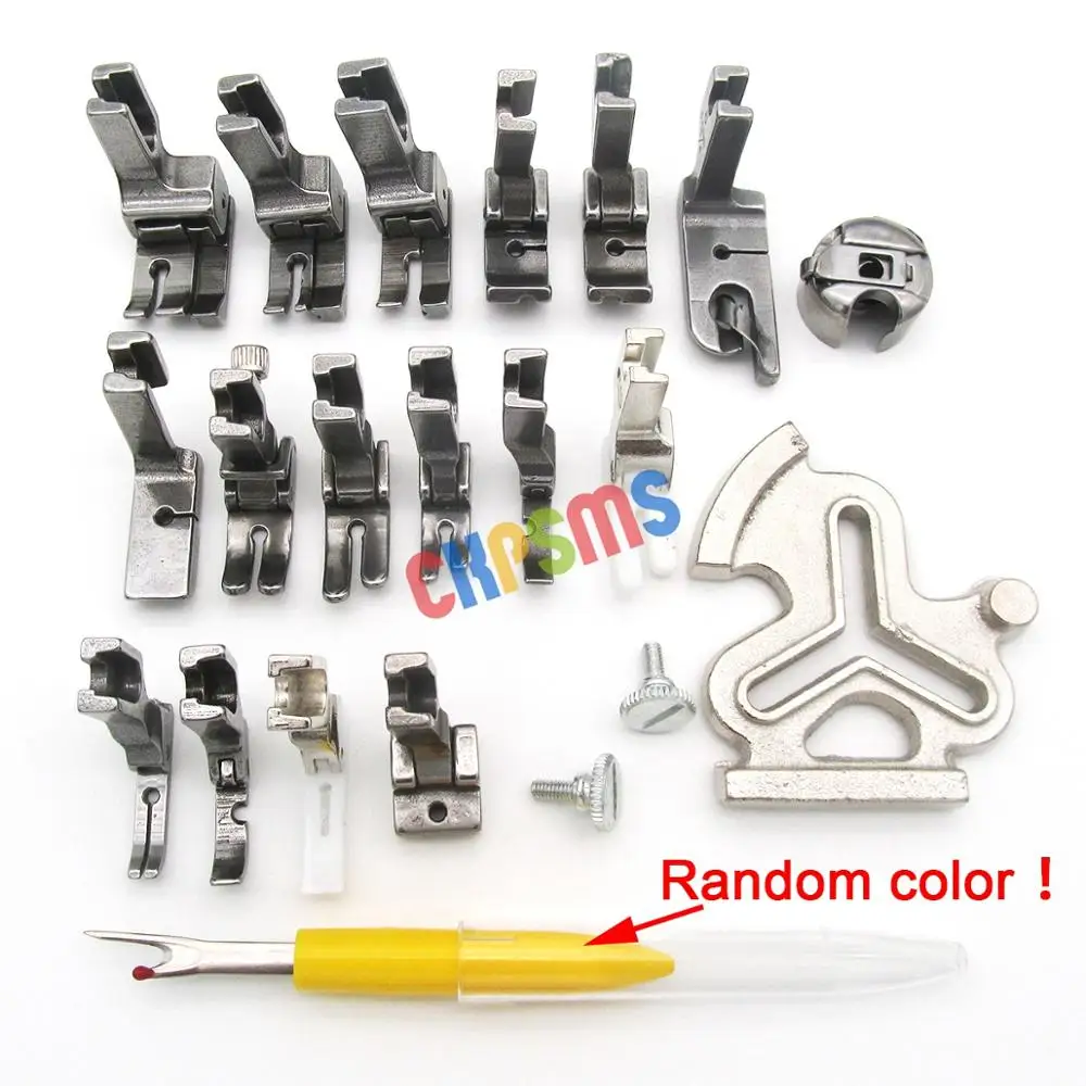 16 PIECE PRESSER FOOT SET FOR JUKI DDL-5550 DDL-8700 BROTHER DB2-B737 755 757 SINGLE NEEDLE