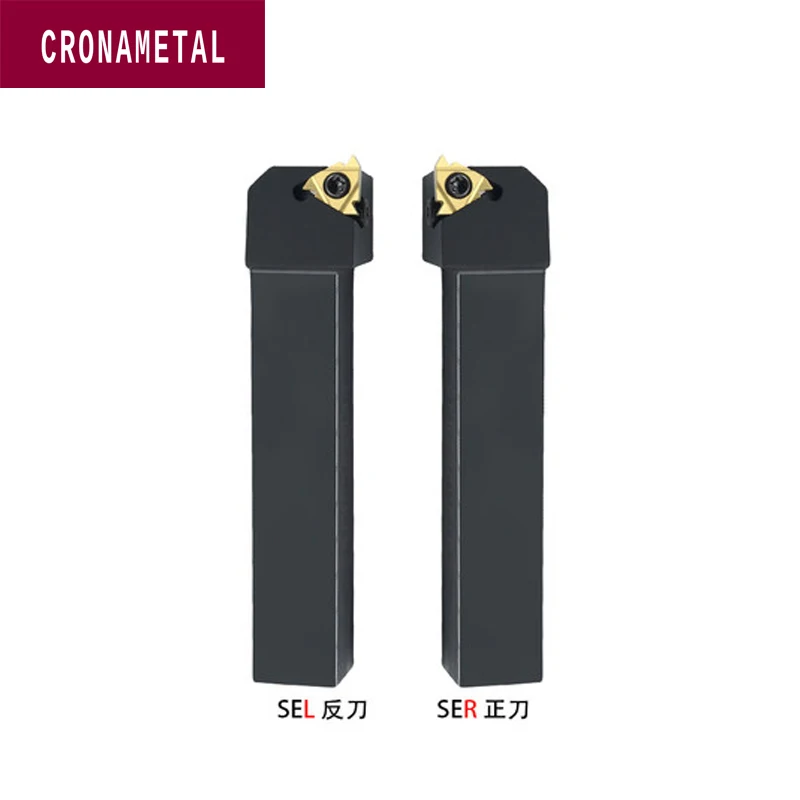 

CRONAMETAL CNC Lathe Indexable SEL2020K16/2525M16T Threading Turning Tool Holder External threading toolholders