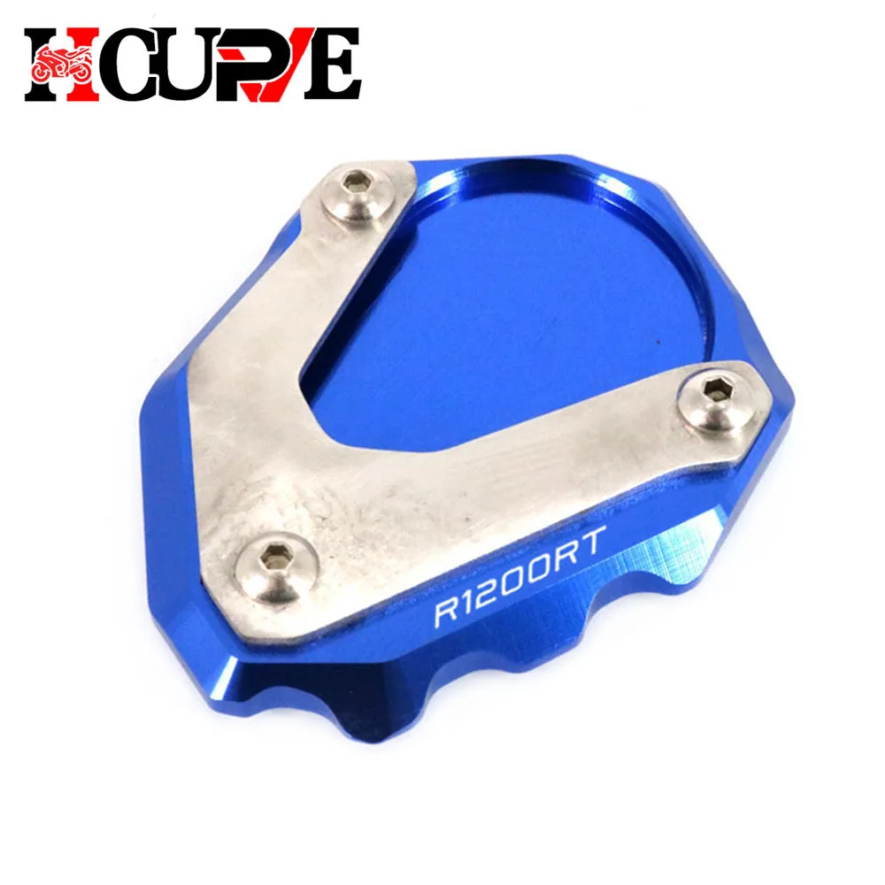 Motorcycle CNC Kickstand Foot Side Stand Extension Pad Support Plate Enlarge Stand For R1200RT R1200 RT R 1200RT 2004-2013