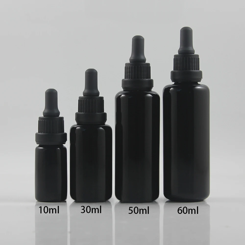 

30ml Empty Violet High-grade Flat Shoulder Glass Bottle Essential Oil Cosmetic Packaging For Serum