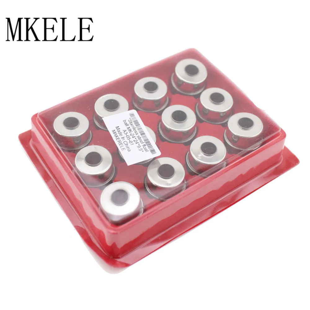 24*24*95MM 12PCS Stainless Steel Ball Float Magnetic Floating Magnetic Float Level Switch Small Accessories