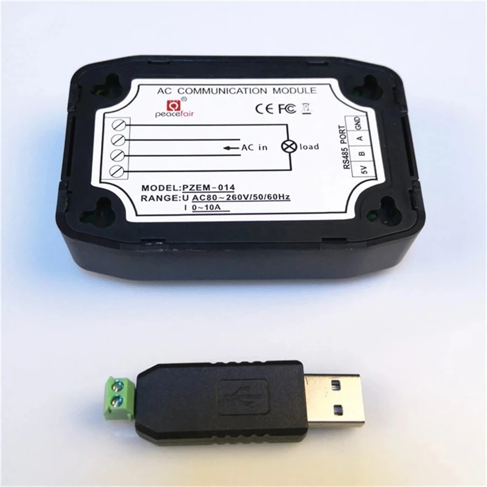 جديد التيار المتناوب الرقمية Wattmeter السلطة متر 220 فولت 10A متر كهربائي RS485 Modbus عامل الطاقة تردد الطاقة محلل