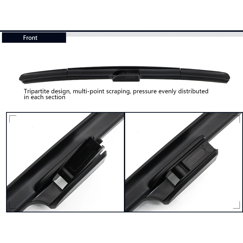 Car Wiper Blade Universal Side U Hook Windscreen Windshield Rubber Wipers Auto Accessories 1PCS 14\