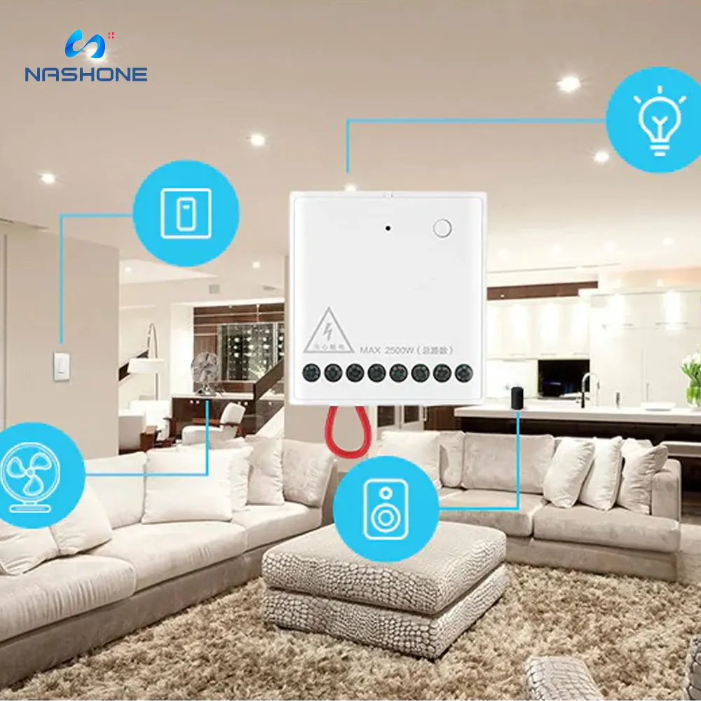 Wireless Switch Aqara Relay Smart Life Home Automation Smart Life Hygrometer Two-Way Module Smart Setting Remote Control Timer