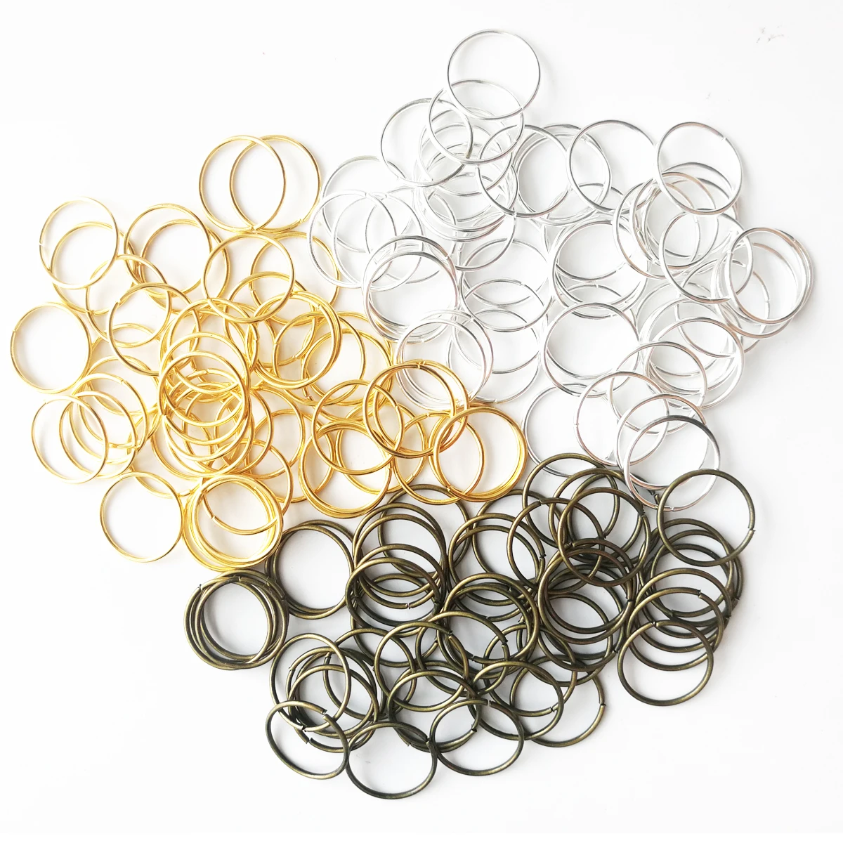 100pcs/lot Hair Braids Rings Silver/Golden Loop Clip Women Hip-Hop DIY Braids Rings Hair Clip Accessories Metal Cuffs Decoration