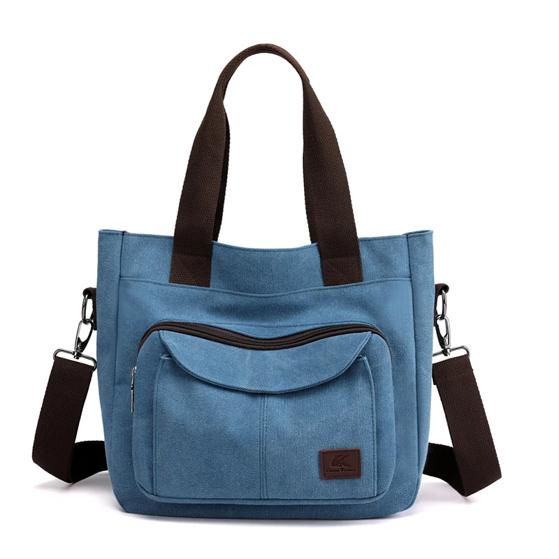 Torebki damskie na ramię z płótna na rok 2026, damskie torby crossbody, torby listonoszki, wysokiej jakości torebki damskie, retro torebki damskie, torebki typu tote. — zdjęcie 2