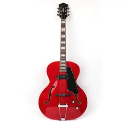 Good quality jazz hollow body double F hole red electric guitar electricas electro electrique guitare guiter guitarra gitar