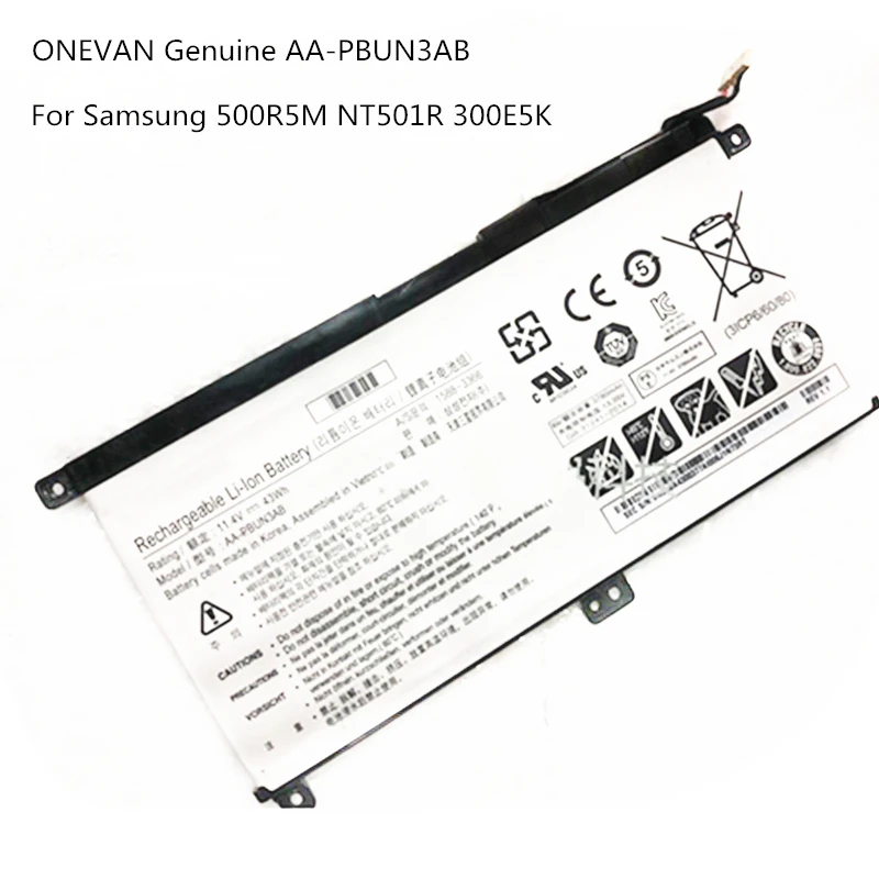 

ONEVAN Original AA-PBUN3QB AA-PBUN3AB For Samsung Notebook 7 NP740U3L-L02US NP740U3L NP740U3M-K01US NP800G5M 800G5M NP740U5M