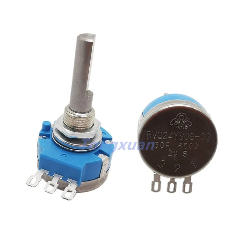 1pc RVQ24YS08-03 30F Axis Electric Scooter Potentiometer Switch B502 B5K Effective Angle 45 Degree Angle