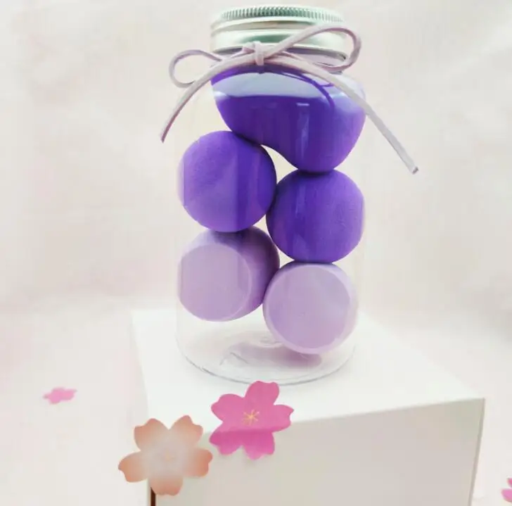 5 szt. gąbek do makijażu, do użytku na mokro, do pudru, podkładu w płynie, kremu, różu, narzędzia kosmetyczne