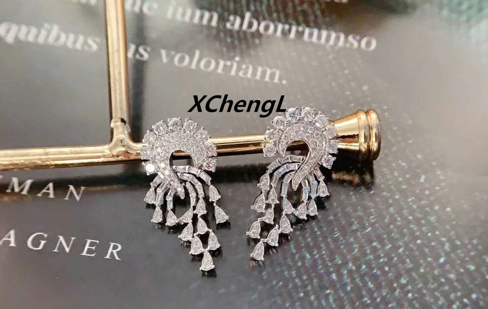 

2020 New Fashion 18K（AU750）1CT Diamond Earrings Jewelry for Lady&Women&Party&Wedding