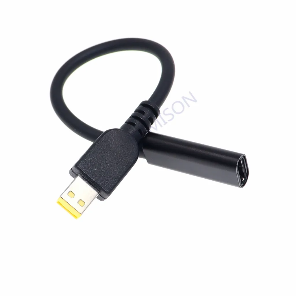 DC USB Type C Power Adapter Plug Converter Laptop Charging Cable Cord for Lenovo ThinkPad 10 Helix 2 4X20E75066 TP00064A