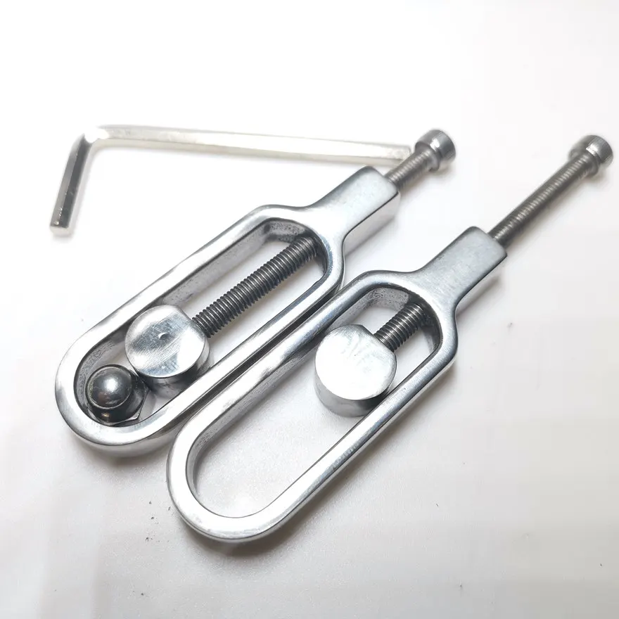 Stainless Steel Adjustable Nipple Clamps Play Breast Restraints female SM adult sex toy women