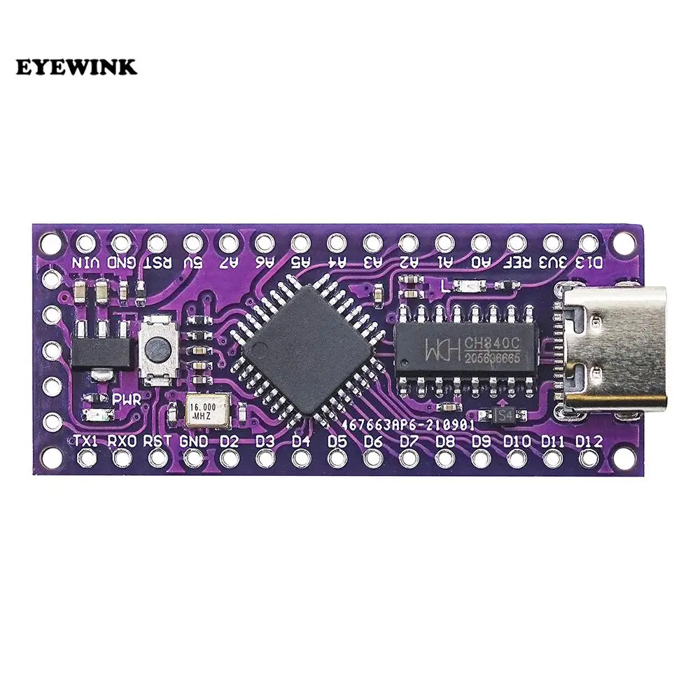 LGT8F328P-LQFP32/LQFP48 MiniEVB TYPE-C Replace nano V3.0 with crystal oscillator