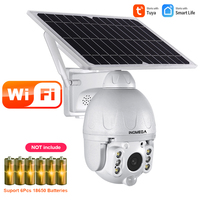 INQMEGA TUYA Solar Camera Video Surveillance Security Protection Camera 1080P CCTV Support 18650 Battery IP66 Waterproof Camera