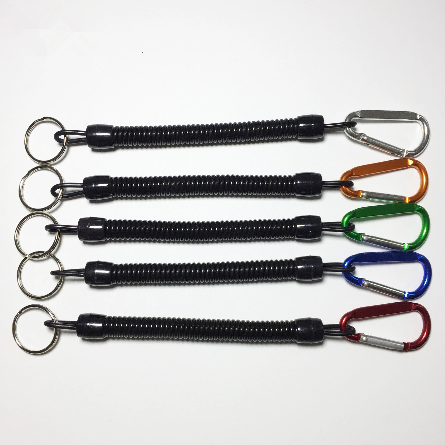 1PCS Fishing Lanyards Boating Ropes Camping Secure Lip Grips Tackle Retention String Fishing Rope With Carabiner Tools Pesca