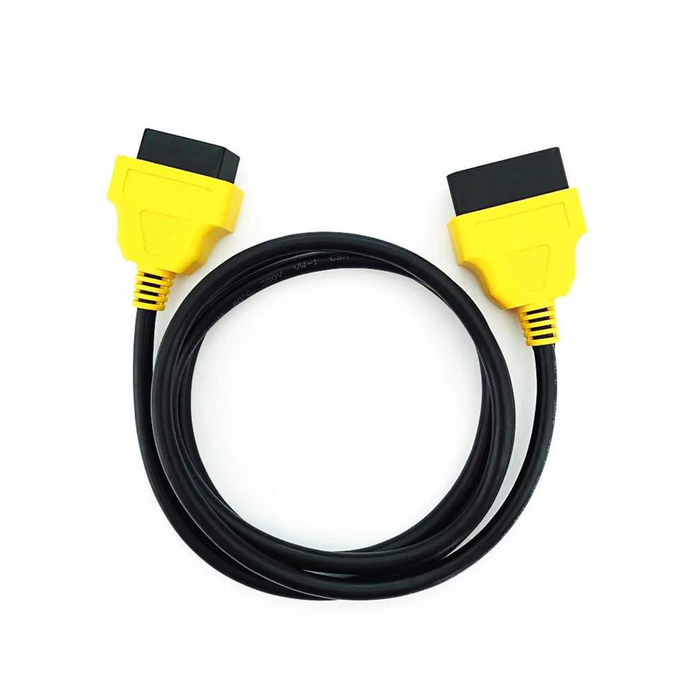 OBD 2 Diagnostic Wire Extension Cable 150CM 16-Pin OBD II Plug Male-to-Female Portable Extension Adapter Cable Connector