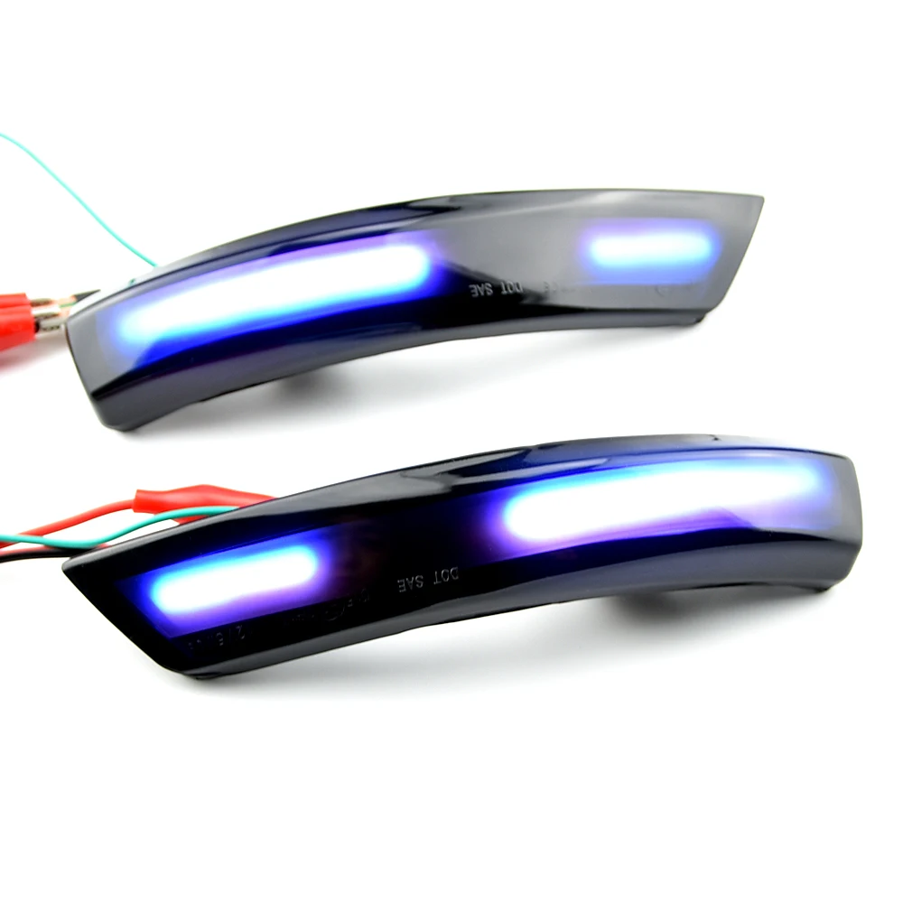 Black Dynamic Turn Signal Light LED Side Rearview Mirror Sequential Indicator Blinker Lamp For Ford Focus 2 3 Mk2 Mk3 Mondeo Mk4