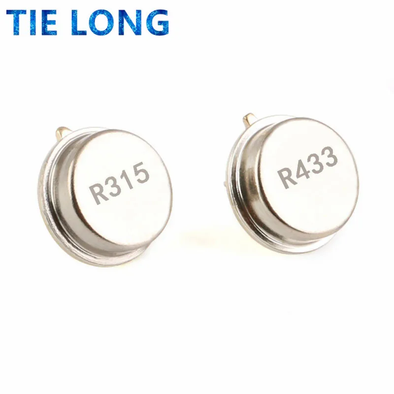 5pcs 315 433MHz Resonator Crystal Oscillator R315A R433A Quartz Through Holes Surface Acoustic Wave Oscillator KIt Round 3 pins