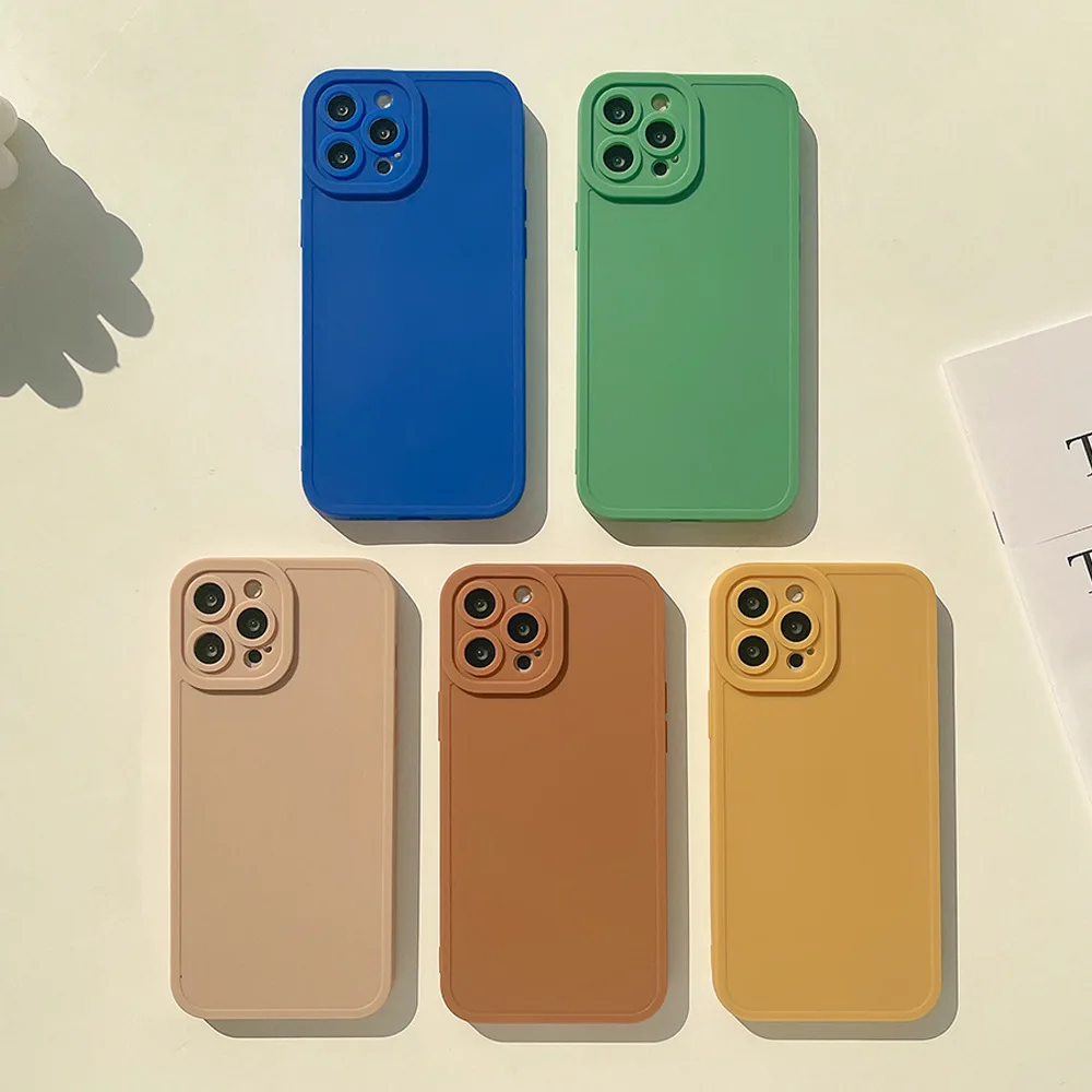 Matte 12 styles soft silicone ins jane phone case for iphone 8 7 plus x xr xsmax 11 12 mini 14 15 pro max 13 promax shockproof