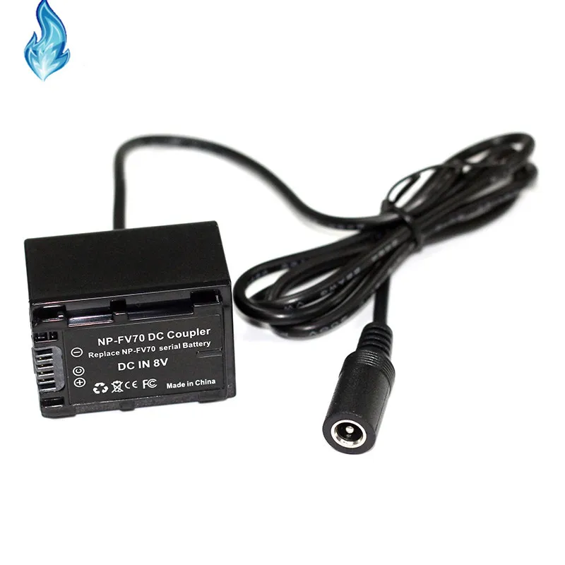 

NP-FV70 Dummy Battery DC5.5 Female Head For Sony PXW-X70 HXR-NX30C HXR-NX70C