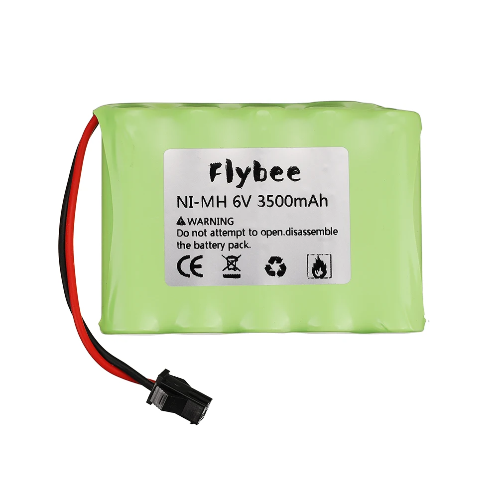 Batería NiMH de 6v y 3500mah + cable de carga para juguetes Rc, coches, tanques, camiones, Robots, pistolas, barcos, paquete de batería recargable AA Ni-MH 6v