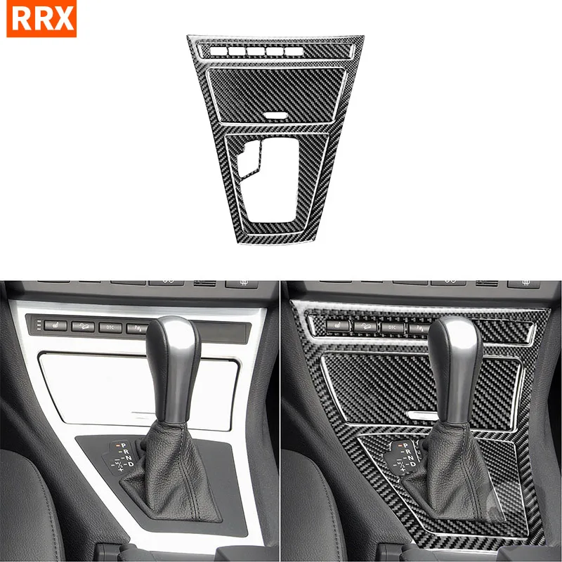 

For BMW X3 E83 2004 2005 2006 2007 2008 2009 2010 Carbon Fiber Sticker Gear Shift Seat Heating Button Interiors Car Accessories