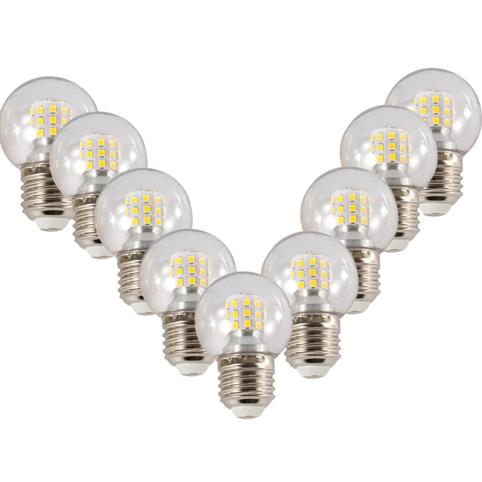 10X G45 Globe LED Bulb 6W 9W 12W E27 Bubble Ball Bulb For Indoor Home Decoration AC110V-220V Chandeliers Pendant Lighting