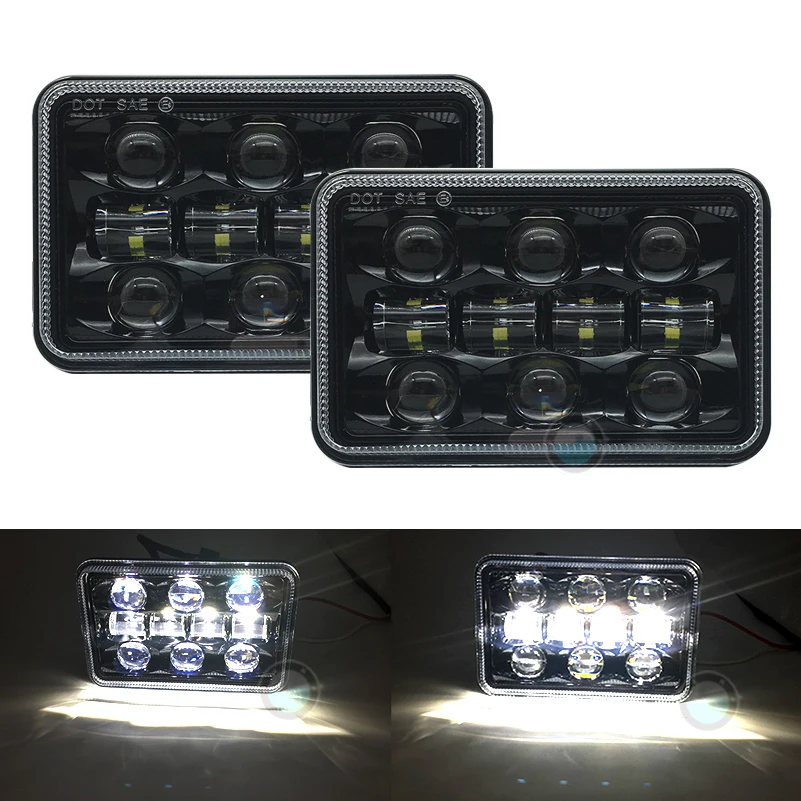 

4x6 led Headlights with H4 High Low Beam Turn Signal for Isuzu NQR / NPR / NPR-HD GMC H4651 H4642 H4652 H4656 H4666 H4668 H6545.