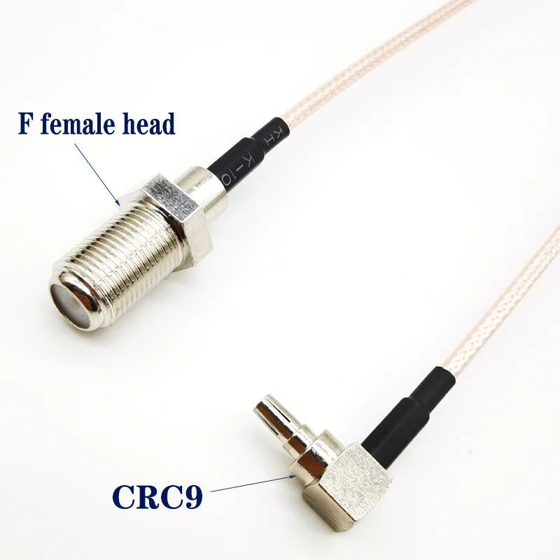 CRC9 through F female head to extend the feeder RG316 low damage line 15 cm, 20 cm, 30 cm, 50 cm length can be customized commun