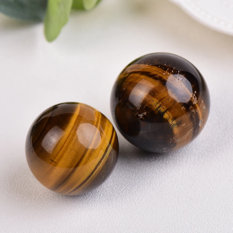 1PC Natural Tiger Eye Stones Ball Polished Ore Mineral Banded Healing Heathy Raw Gemstone Specimen Home Decor Collection Gifts