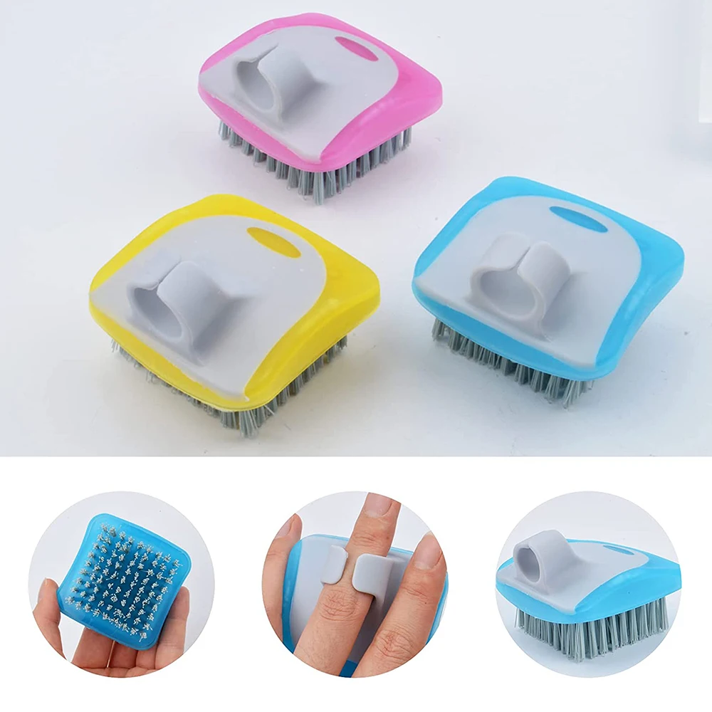 Vegetable Brush Scrubber for Food, Mushroom Brush, Fruit and Veggie Brush Scrubber with Ring, Vegetable Cleaning Brush