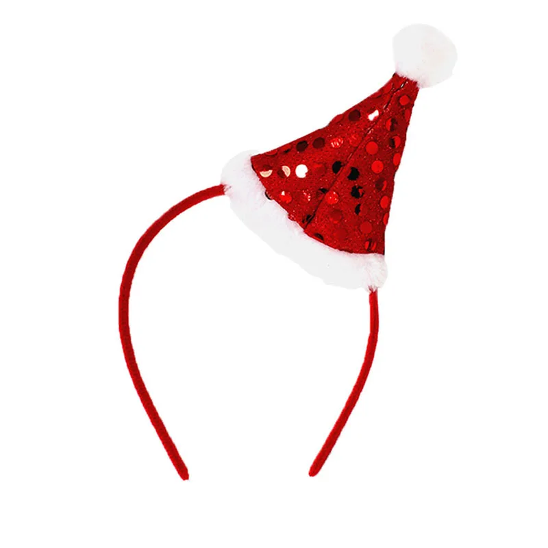 Cute Christmas Headband Headpiece Christmas Accessories Serves Head Santa Headband Children Hairband  Xmas Party Decor Props