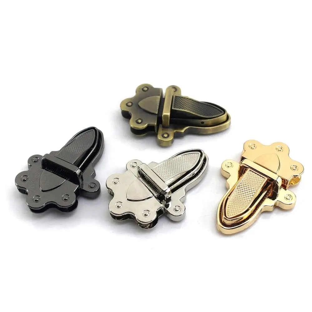 1pcs Metal Clasp Tongue Lock Push Locks Closure Parts for DIY Handbag Shoulder Bag Purse Hardware Accessories