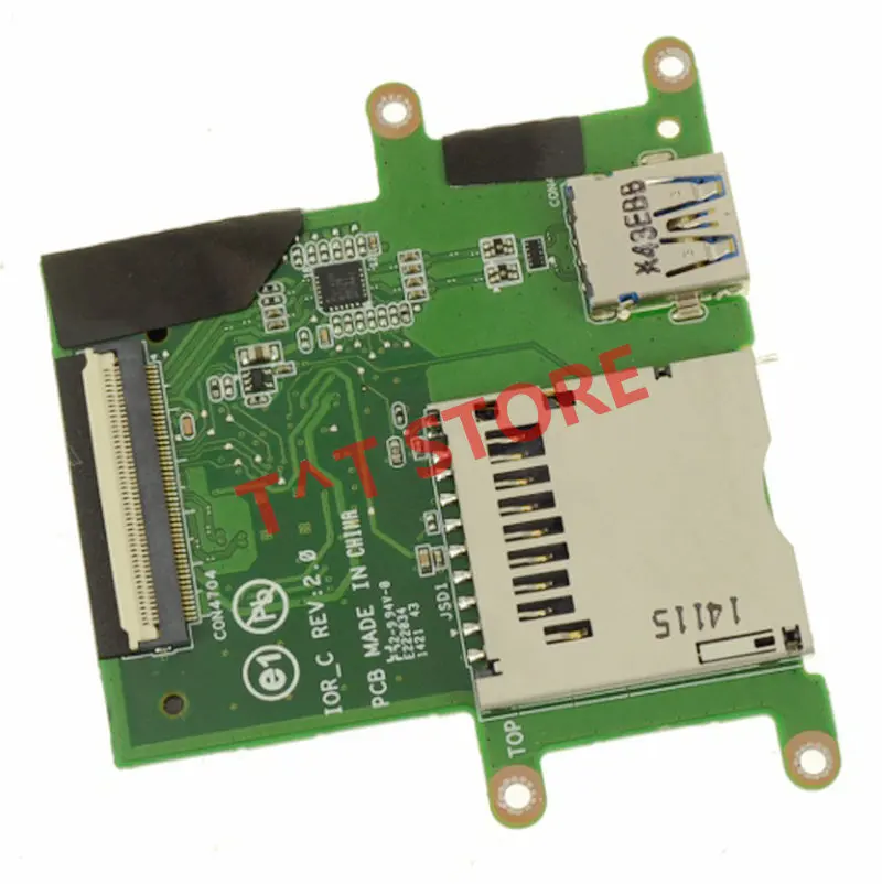 original FOR Dell Latitude 12 Rugged Extreme 7204 Laptop USB SD Card Reader MD1P8 0MD1P8 test good free shipping
