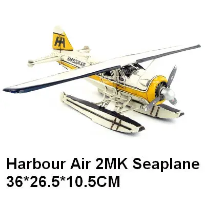 Retro metal airplane model harbor air 2MK aircraft seaplane antique crafts jewelry Gift, birthday present