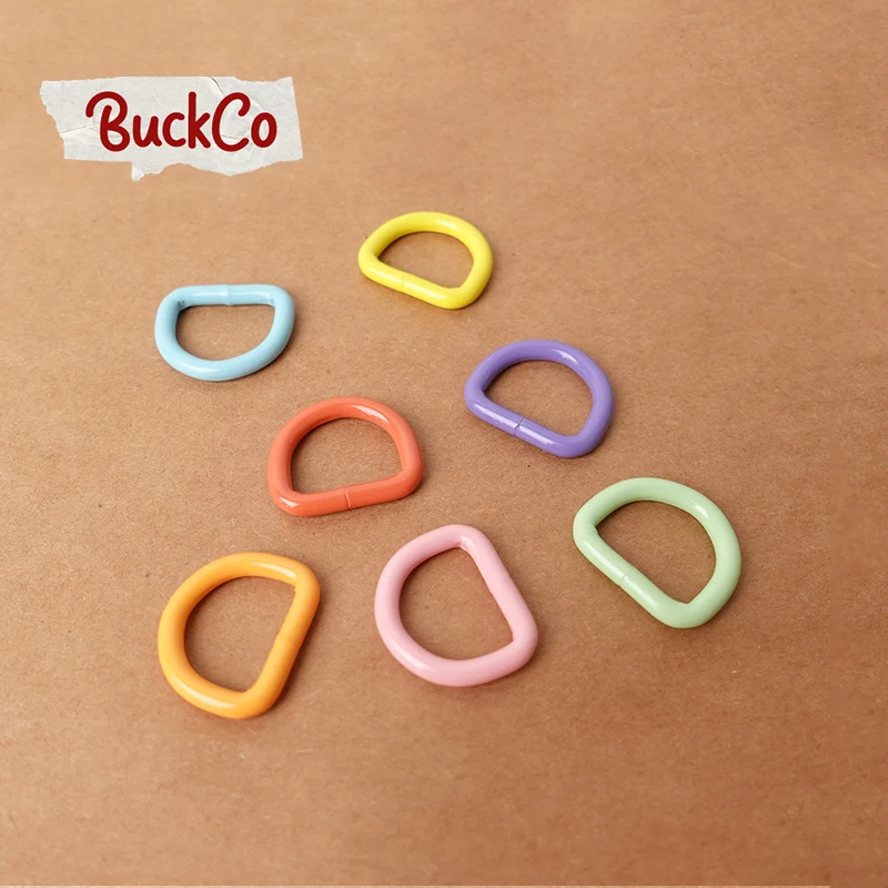 1pc Retailing 20mm spray paint D ring DIY for backpack collar rope connection metal buckle belt buckle bag accessories 7 colour