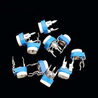 100Pcs 10 Values Variable Resistor 500R To 1M RM065 Carbon Film Horizontal Trimpot Potentiometer Assortment Kit